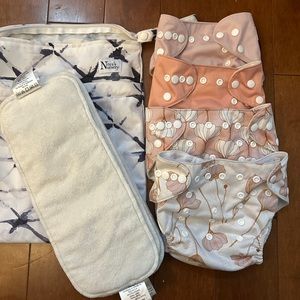 NORA’s Nursery Bundle (4 diapers, wet bag, 6 inserts)